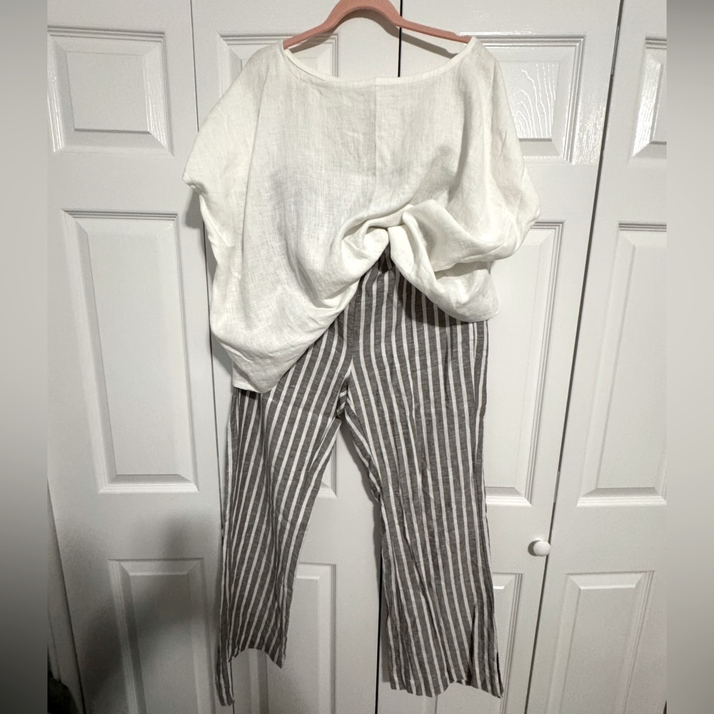 Tallulah Freelove Linen Vacation Top and Pants Set